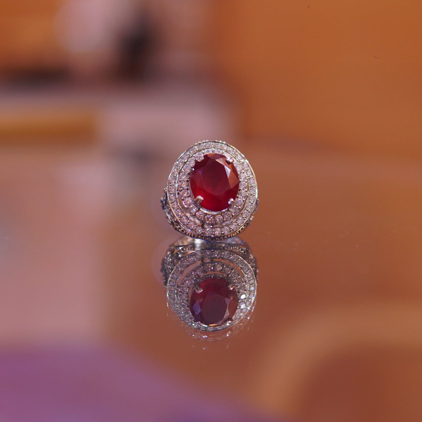 The Crimson Empress Statement Ring