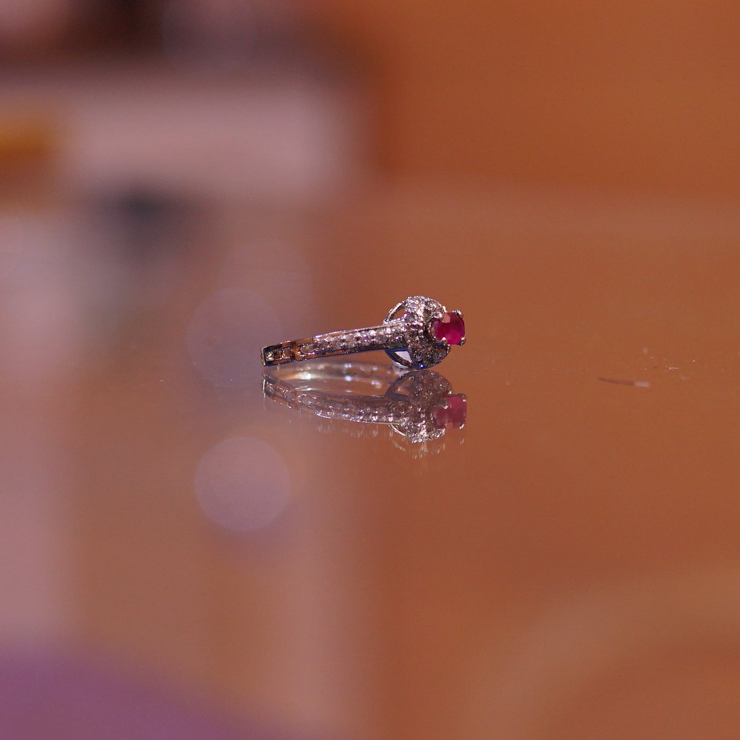 The Crimson Radiance Solitaire