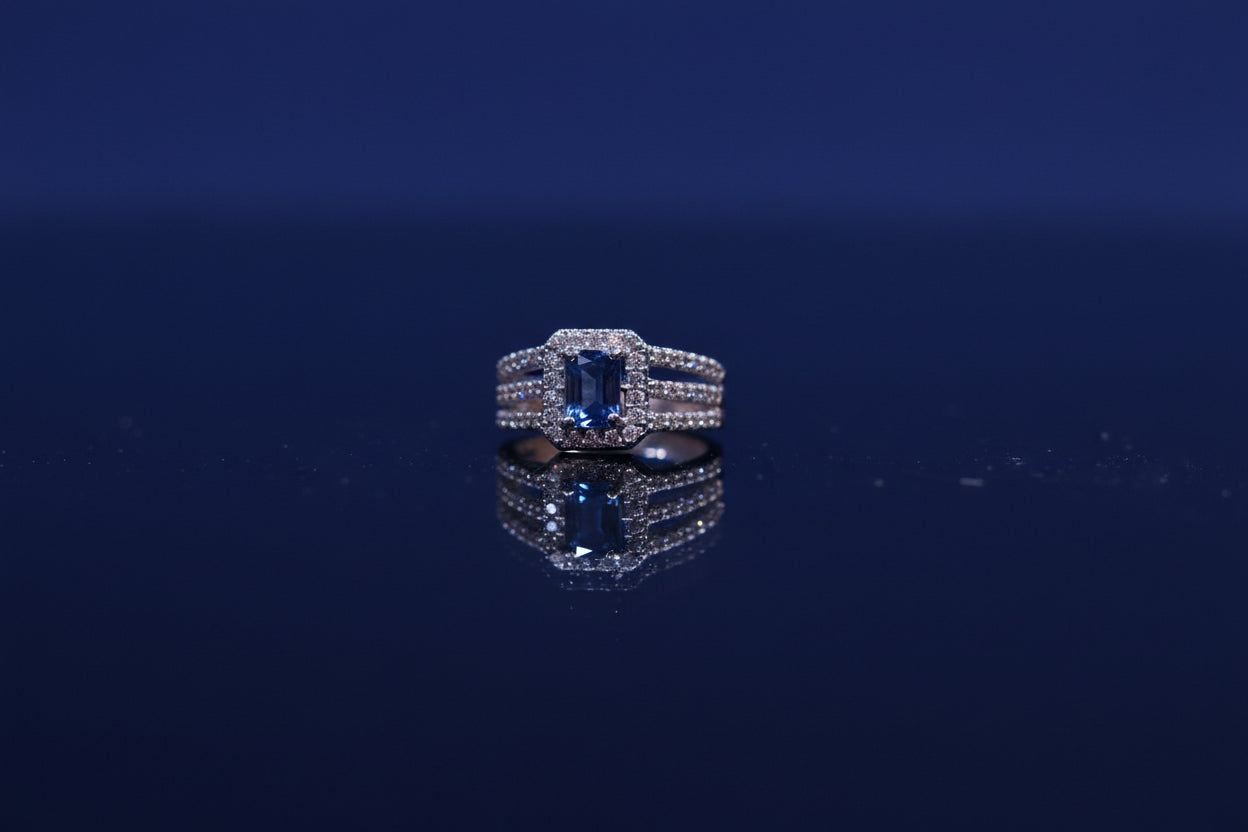 The Azure Empress Statement Ring