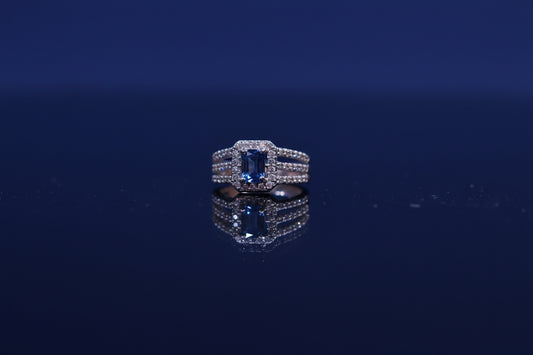 The Azure Empress Statement Ring