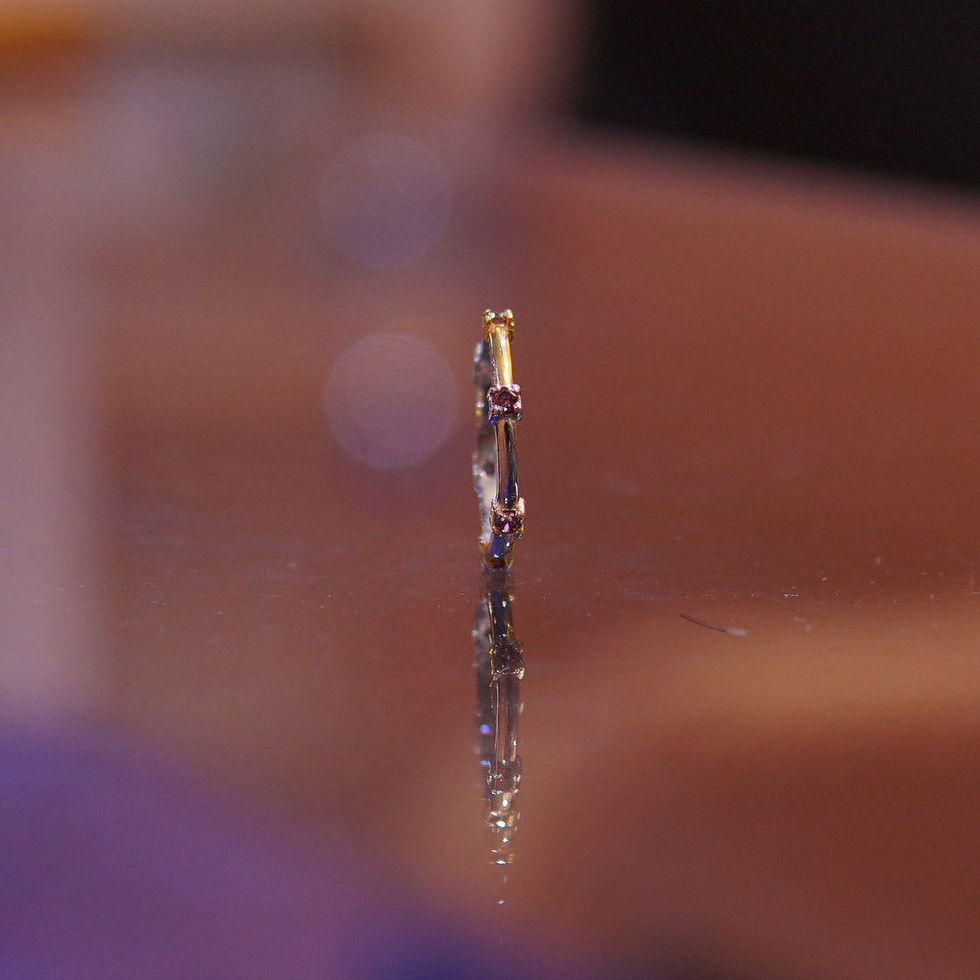 The Serene Station Band – 925 Sterling Silver Dainty Bezel-Set Ring