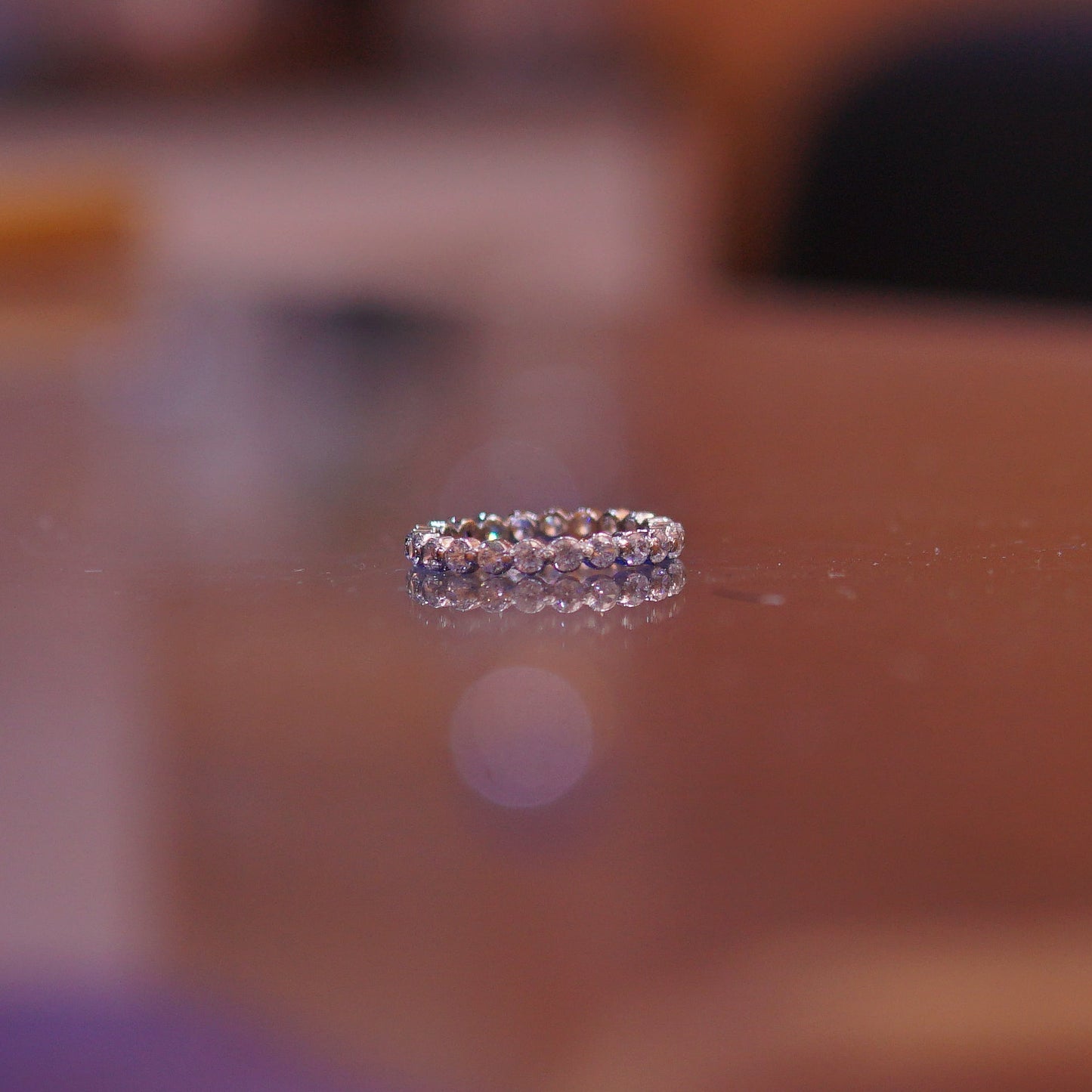 The Infinite Sparkle Eternity Band – 925 Sterling Silver Hand-Set Ring