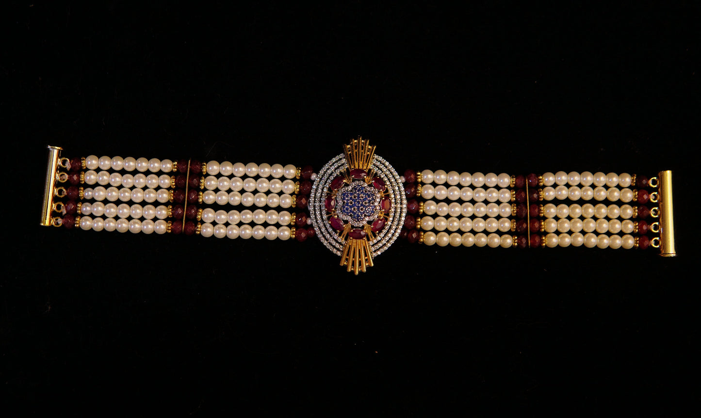 Pearl Blossom Cuff
